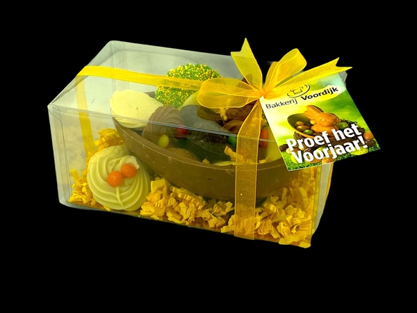 Eierschaal met paaschocolade